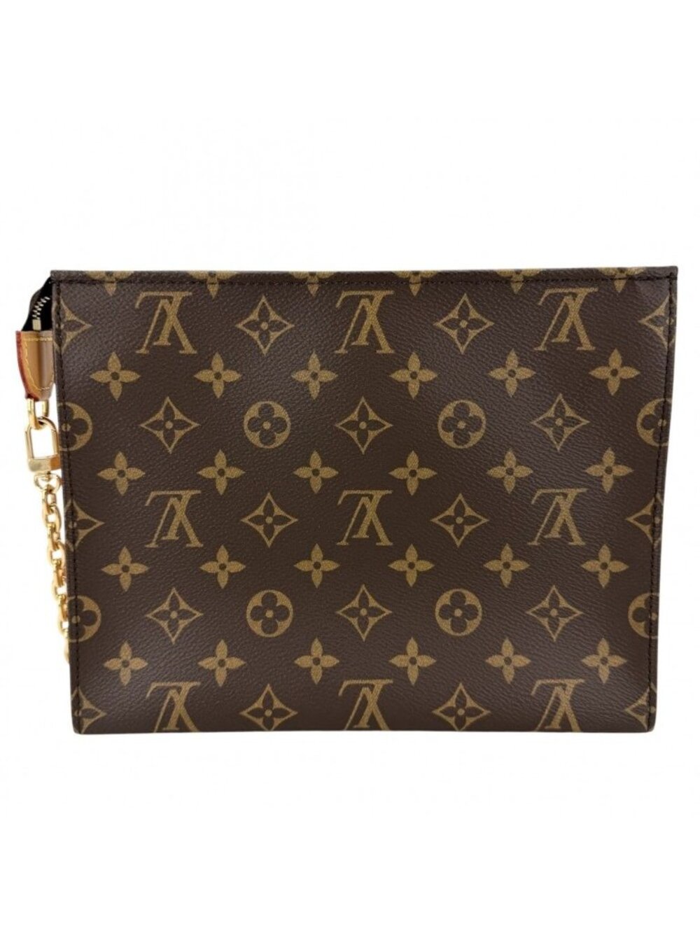 ★SOLD★ Louis Vuitton Shoulder Bag Monogram Toiletries Pouch on Chain Clutch - Picture 2 of 11